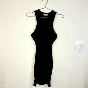 🆕 Popular 21 Black Ribbed Sleeveless Dress
